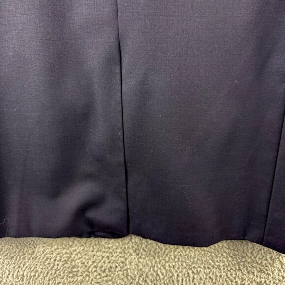 Chaps Blazer Men 44L Blue Wool Suit Jacket Business Casual Wedding Gold Buttons - Picture 7 of 15